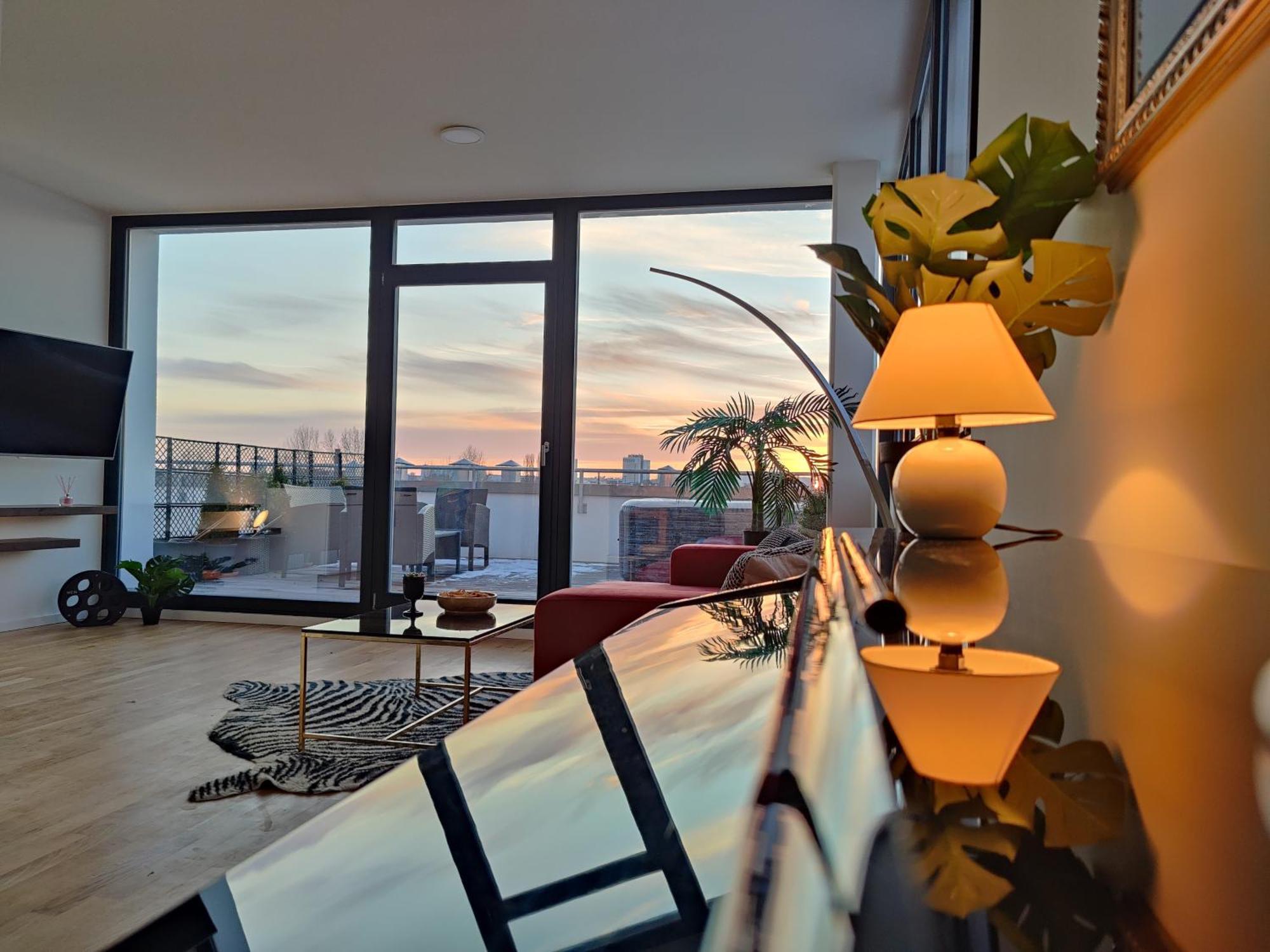 Maisonette-Penthouse Inklusive Whirlpool Ueber Den Daechern Von Magdeburg Eksteriør bilde